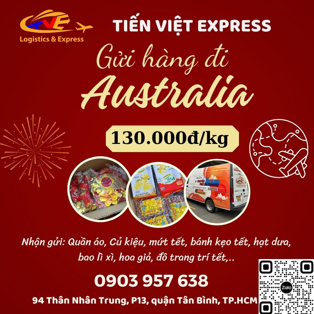 Gửi hàng đi Úc- Tiến Việt Express